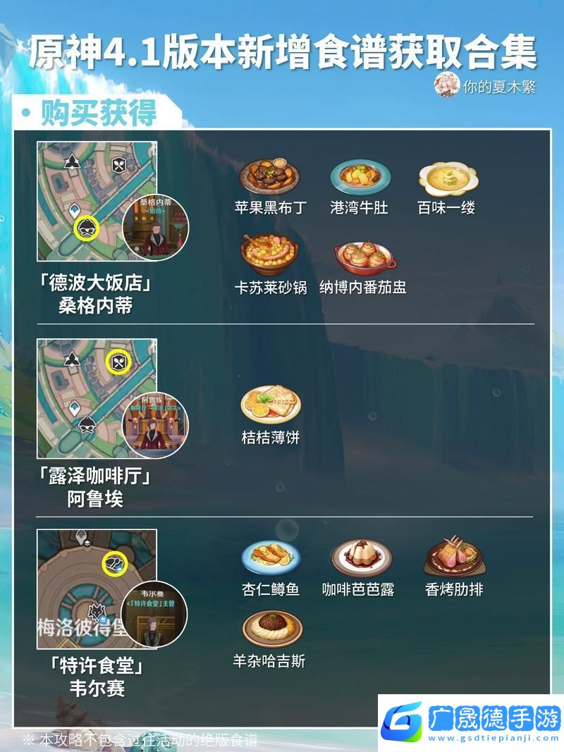 原神美食小問(wèn)答任務(wù)全攻略