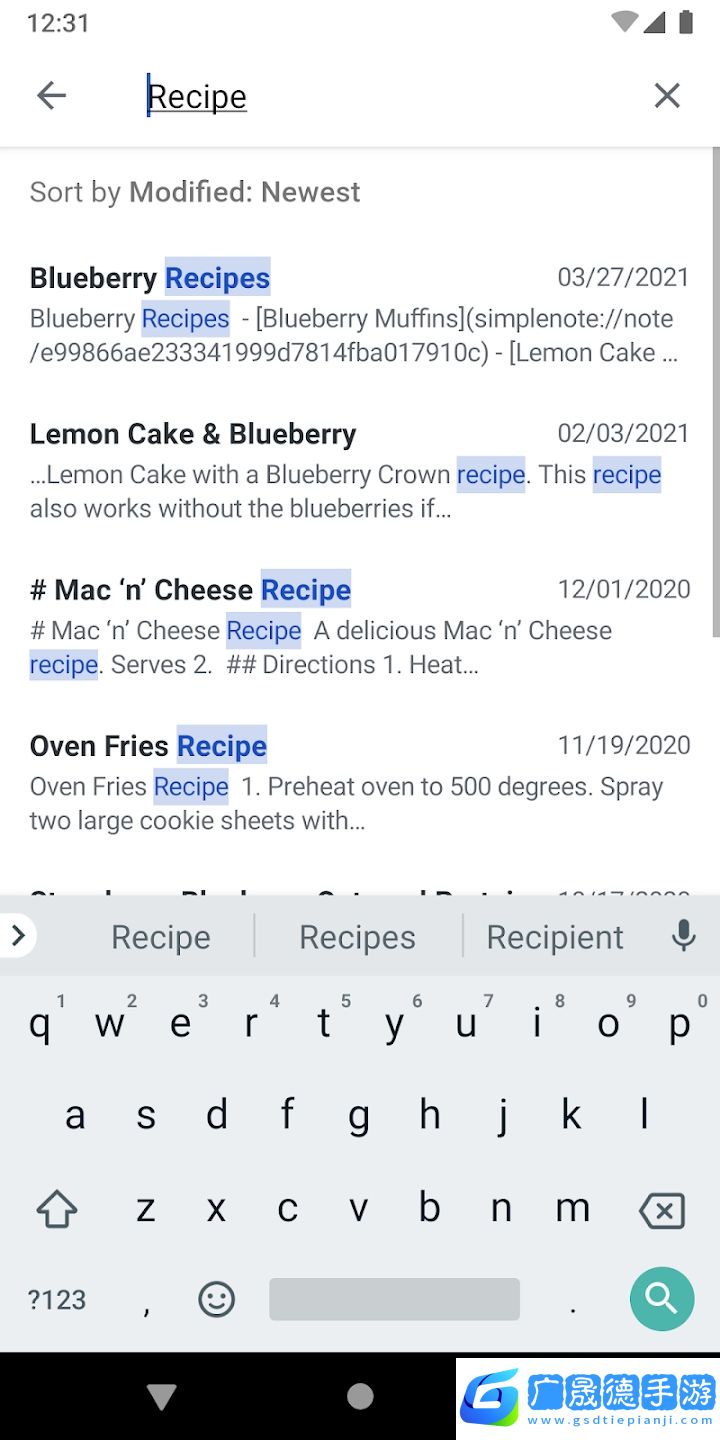 simpleNote